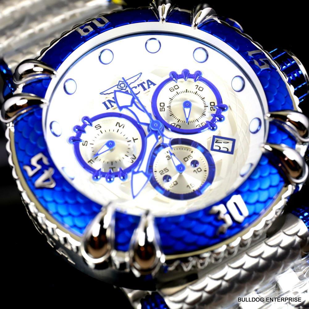 Invicta Subaqua Talon Chronograph Stainlesss Steel 52mm Swiss Mvt Blue Watch New