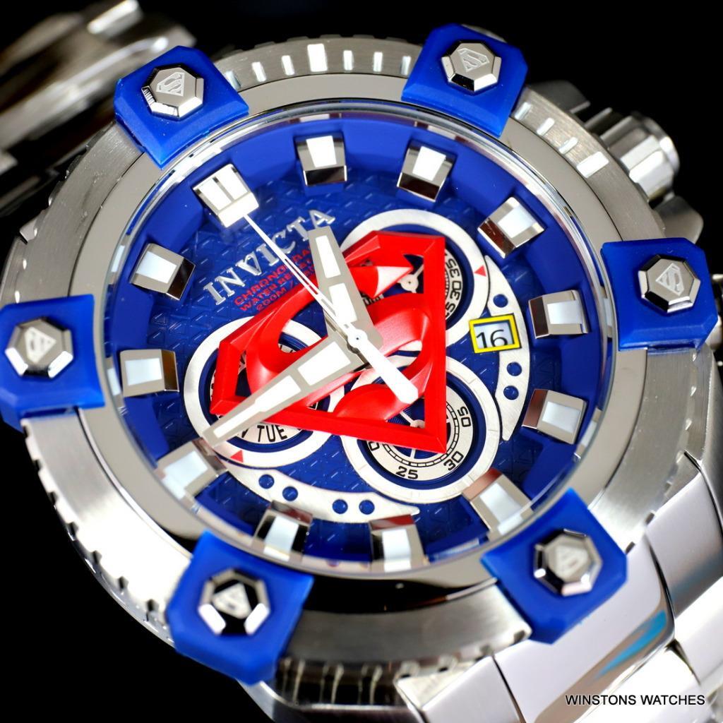 Invicta DC Comics Superman Grand Octane Arsenal 63mm Steel Swiss Mvt Watch New