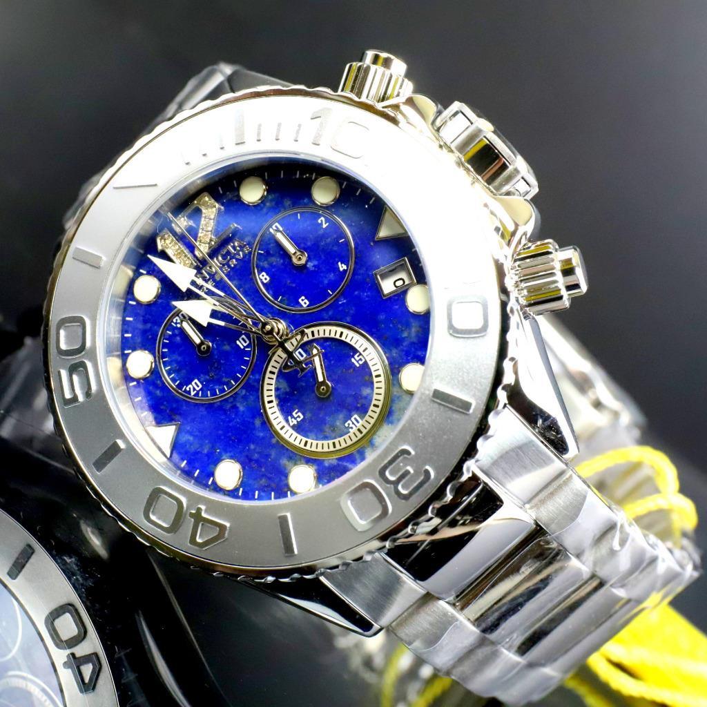 Invicta Masterpiece Reserve Grand Diver Blue Lapis Lazuli Steel Swiss ETA Watch