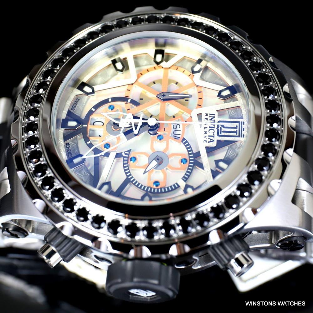 Invicta Reserve JT Subaqua Specialty 5CTW Spinel Stainless Steel MOP Watch New