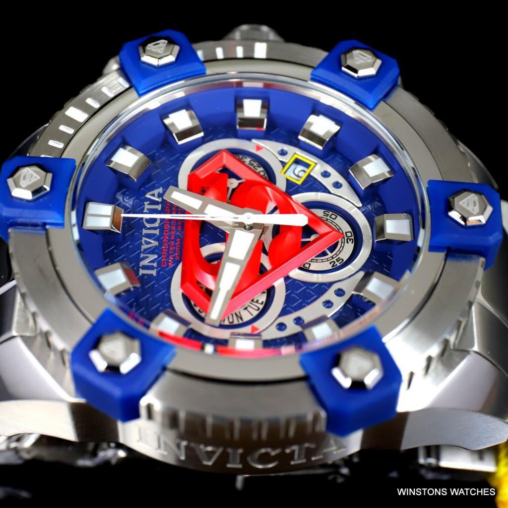 Invicta DC Comics Superman Grand Octane Arsenal 63mm Steel Swiss Mvt Watch New