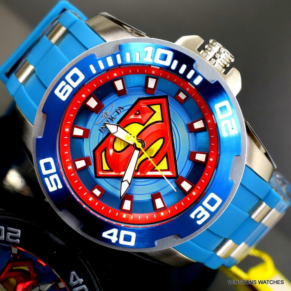 Invicta DC Comics Superman Pro Diver Scuba Blue 50mm Limited Edition Watch New