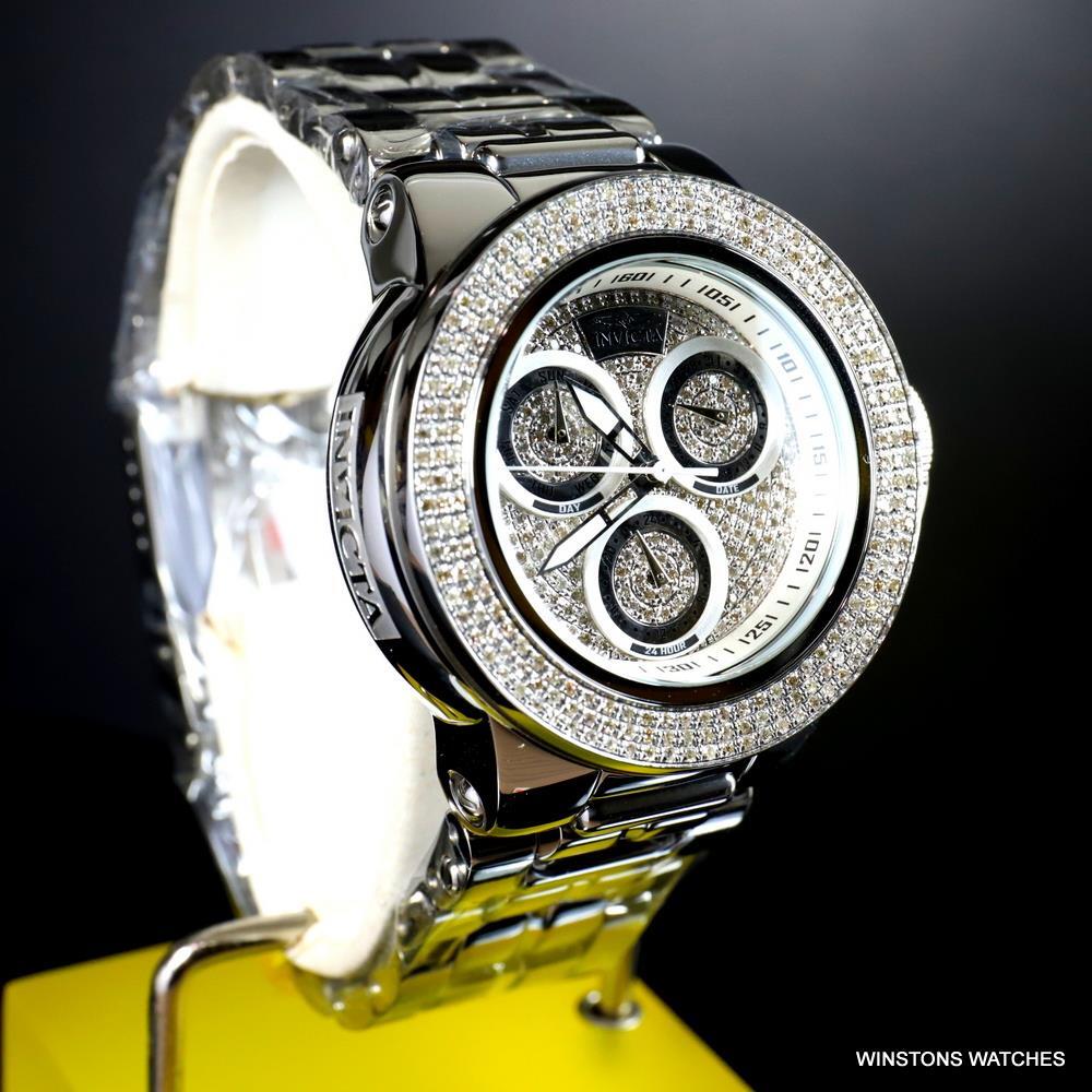 Unisex Invicta Subaqua Sea Dragon 1.6CTW Diamond Pave 42mm Steel Watch New