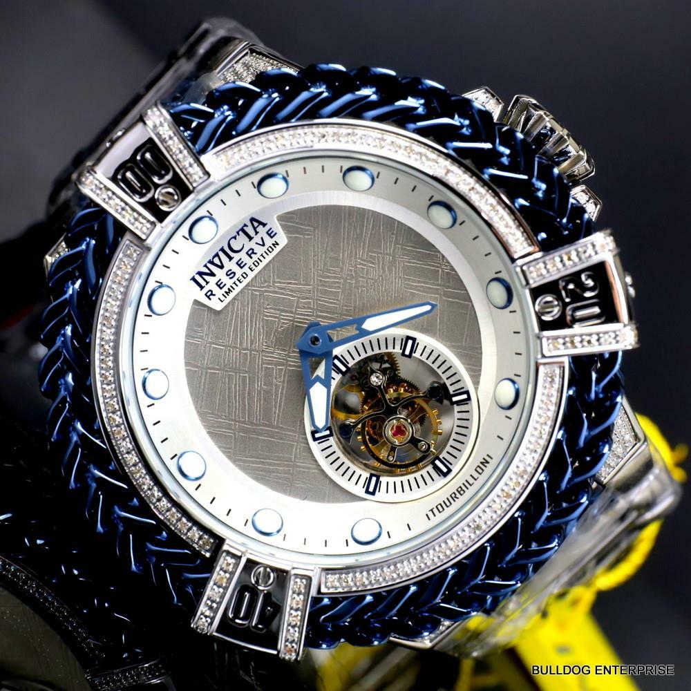 Invicta Reserve Bolt Hercules Meteorite 1.26 CTW Diamond Tourbillon Watch New