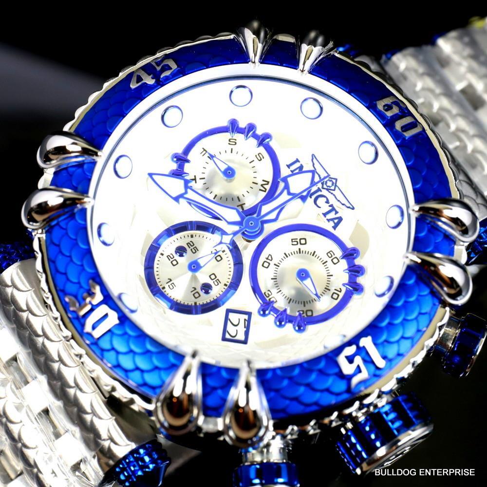 Invicta Subaqua Talon Chronograph Stainlesss Steel 52mm Swiss Mvt Blue Watch New