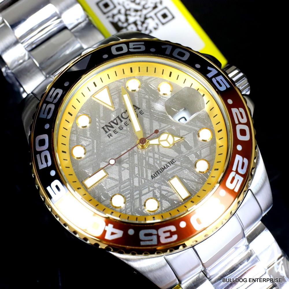 Invicta Reserve Pro Diver Meteorite Automatic Root Beer 46mm Steel Watch New