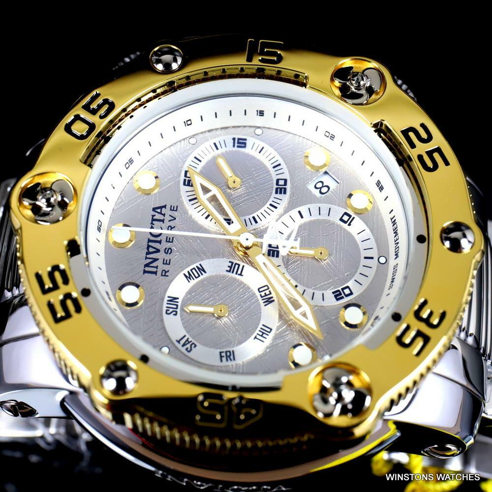 Invicta Reserve Sea Hunter Propeller Meteorite High Polish Swiss 52mm Watch New