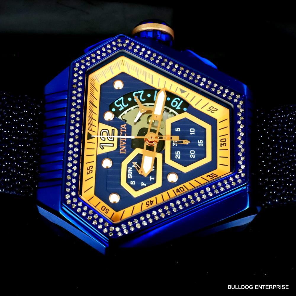 Invicta Speedway .76 CTW Diamond Triangular Stingray Chrono Swiss Mvt Watch New