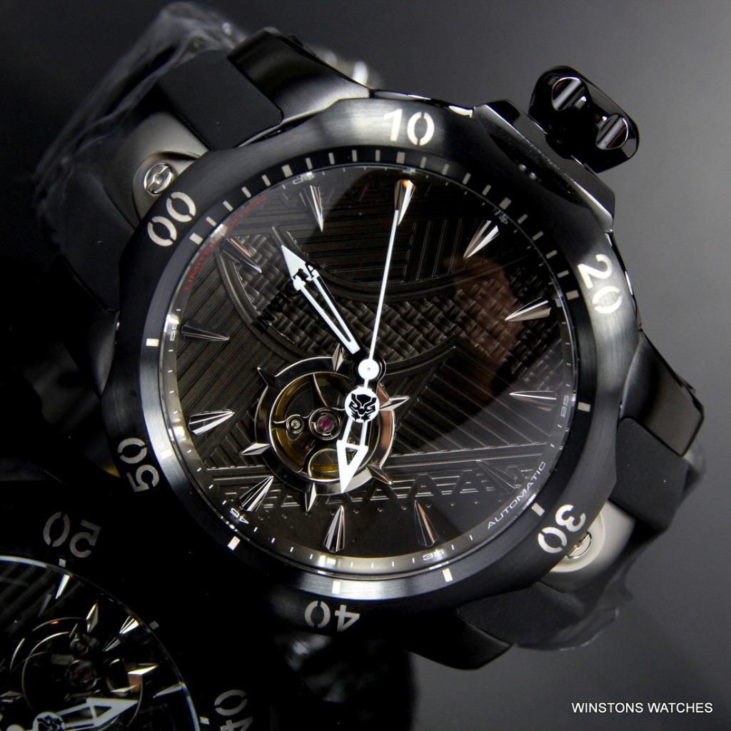 Invicta Marvel Black Panther Venom Automatic Open Heart Ltd Ed 52mm Watch New