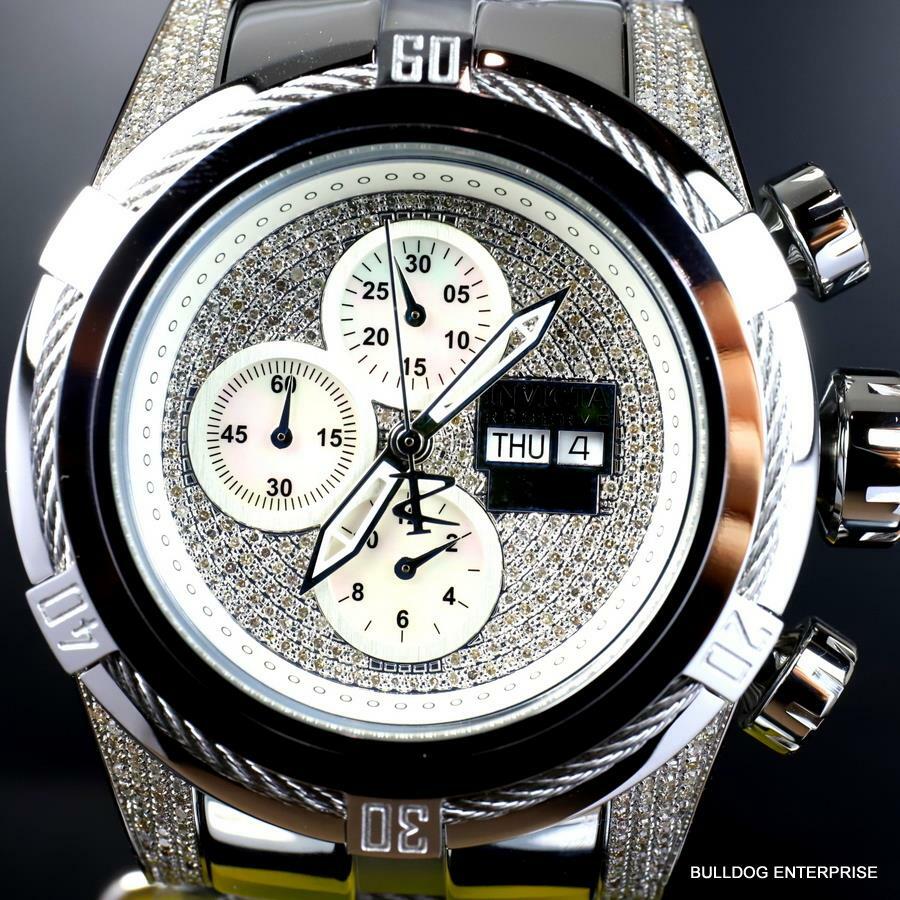 Invicta Reserve Bolt Zeus 1.7CTW Diamond Swiss Auto Sellita SW500 52mm Watch New