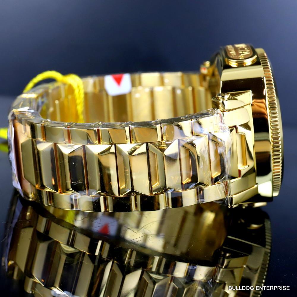 Invicta Reserve Russian Diver Excursion 15th Anniversary Gold Plated Watch New