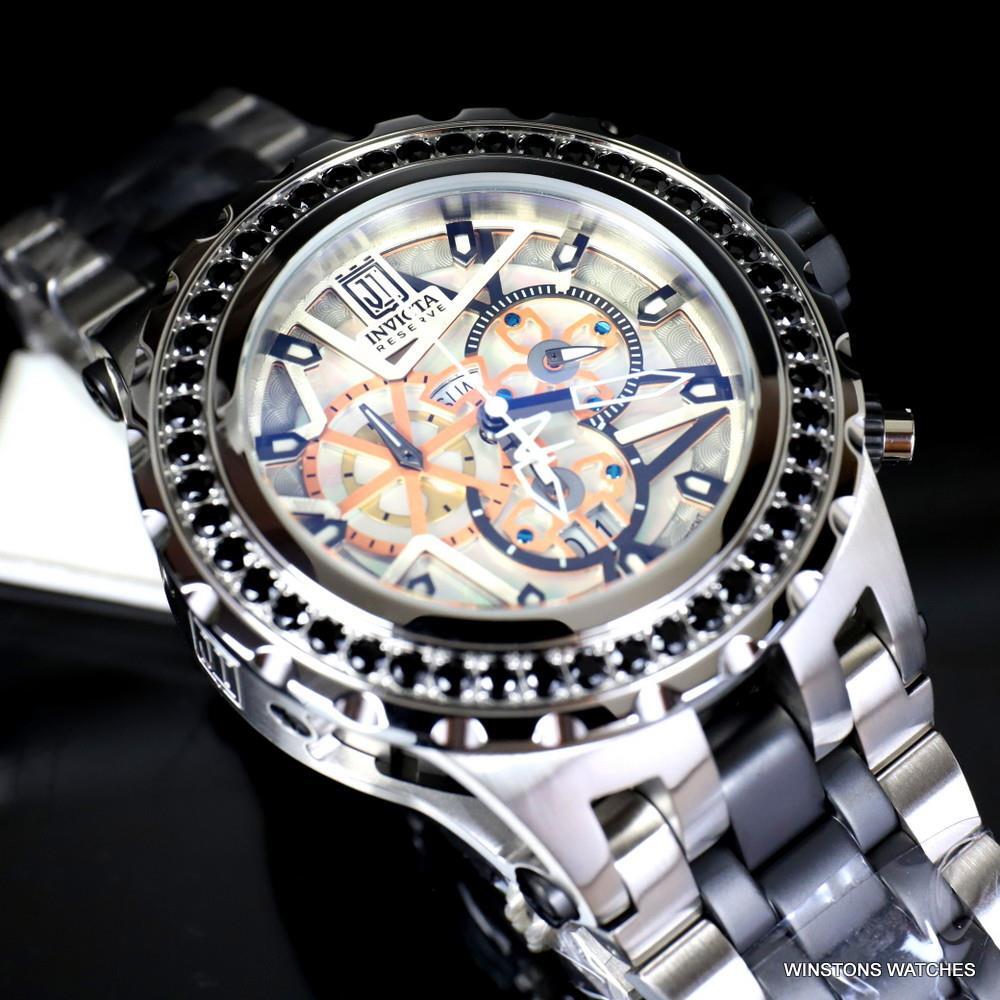 Invicta Reserve JT Subaqua Specialty 5CTW Spinel Stainless Steel MOP Watch New