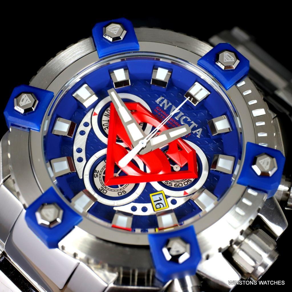 Invicta DC Comics Superman Grand Octane Arsenal 63mm Steel Swiss Mvt Watch New