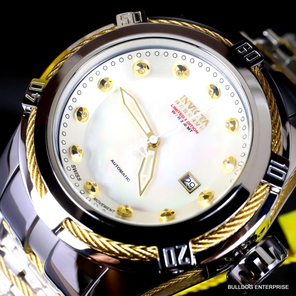 Invicta Reserve Bolt Zeus Heritage Ltd Ed Swiss SW200 Automatic Steel Watch New