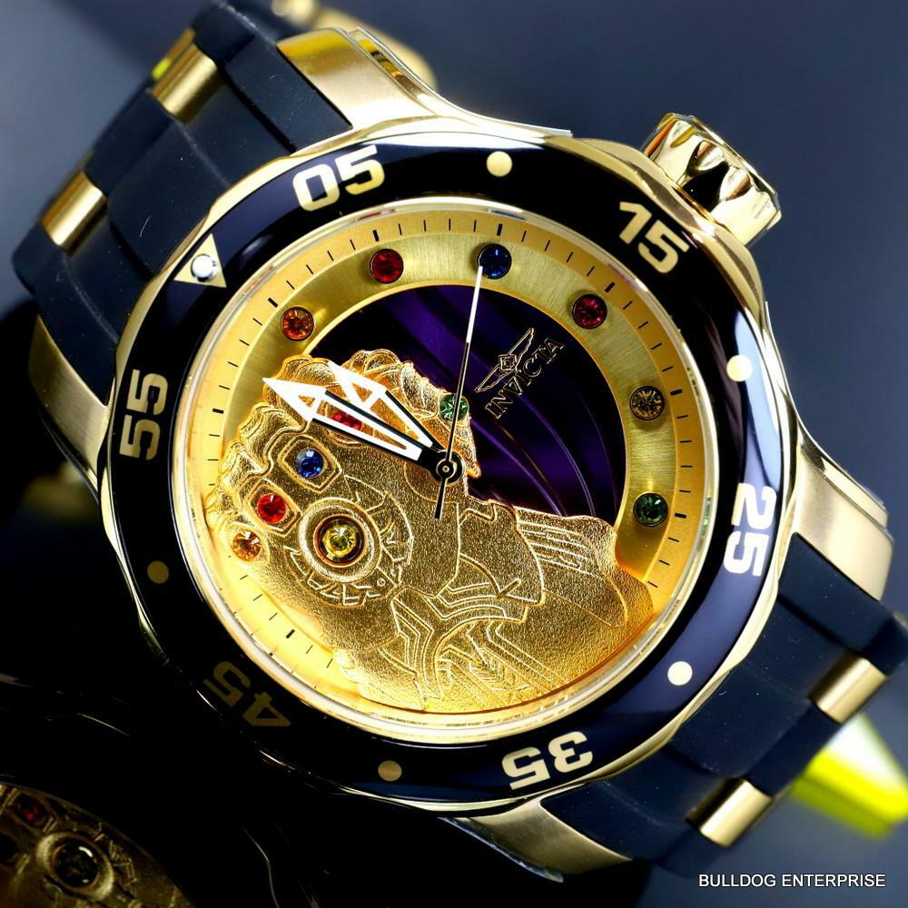 Invicta Marvel Thanos Infinity Stones Gem Pro Diver Scuba Limited Watch 48mm New