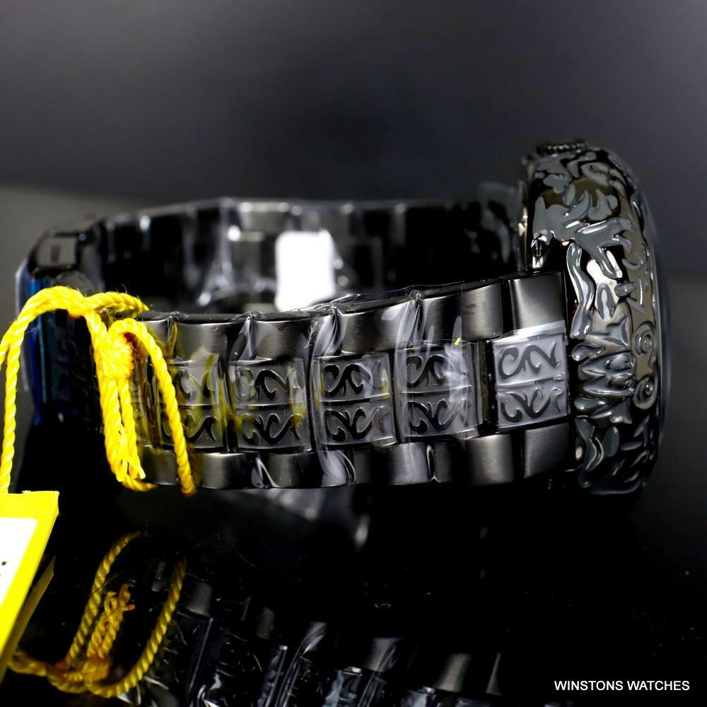 Invicta Artist Skull Automatic Skeletonized Black Stainless Steel 50mm Watch New