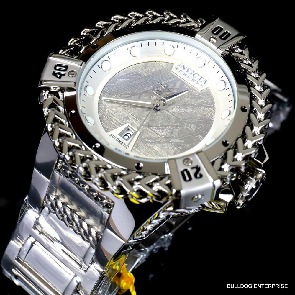 Invicta Reserve Hercules Meteorite Automatic Stainless Steel 56mm Watch New