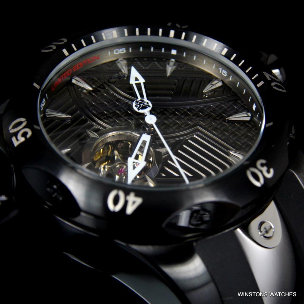 Invicta Marvel Black Panther Venom Automatic Open Heart Ltd Ed 52mm Watch New