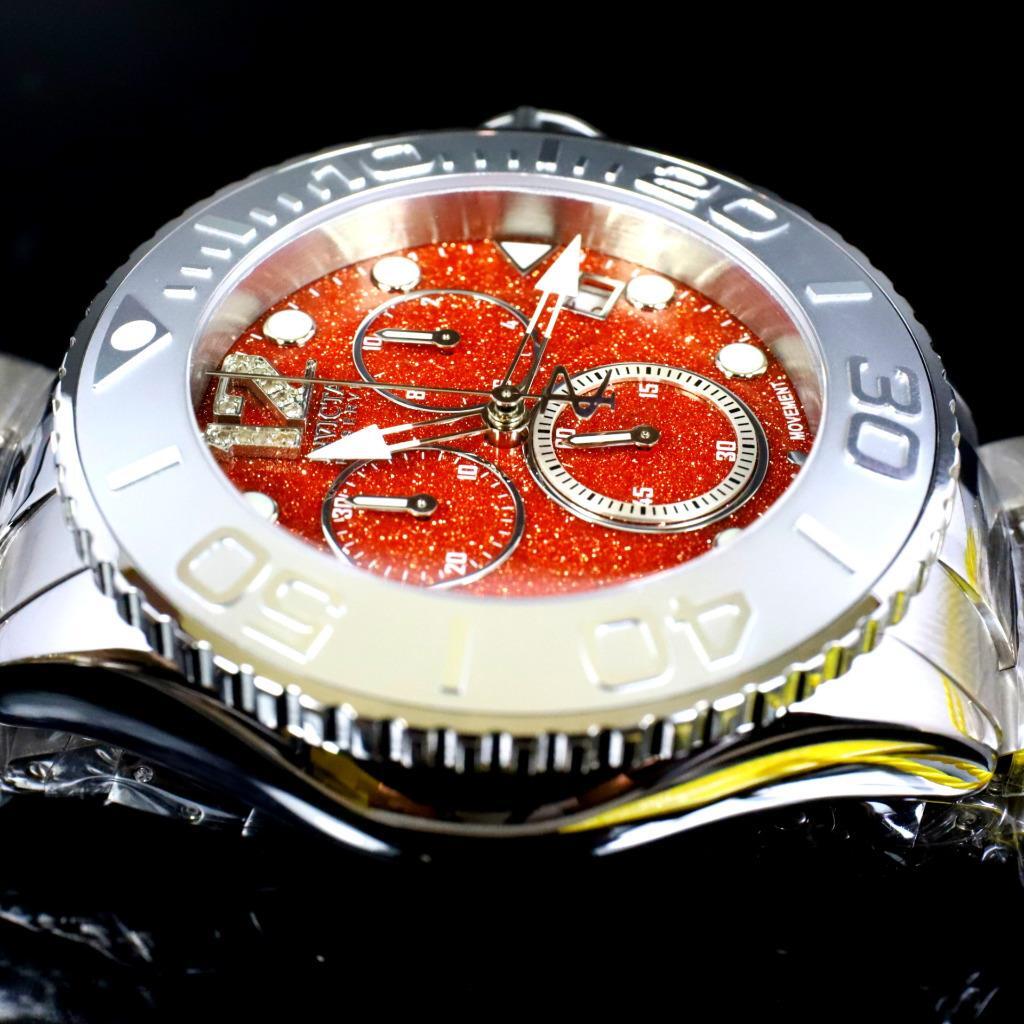 Invicta Masterpiece Reserve Grand Diver Brown Sand Stone Diamond Swiss ETA Watch