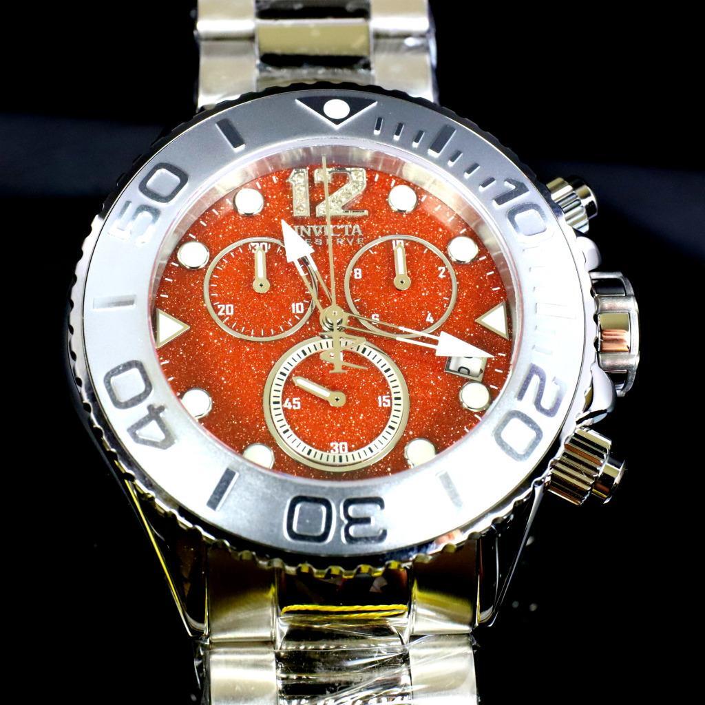 Invicta Masterpiece Reserve Grand Diver Brown Sand Stone Diamond Swiss ETA Watch