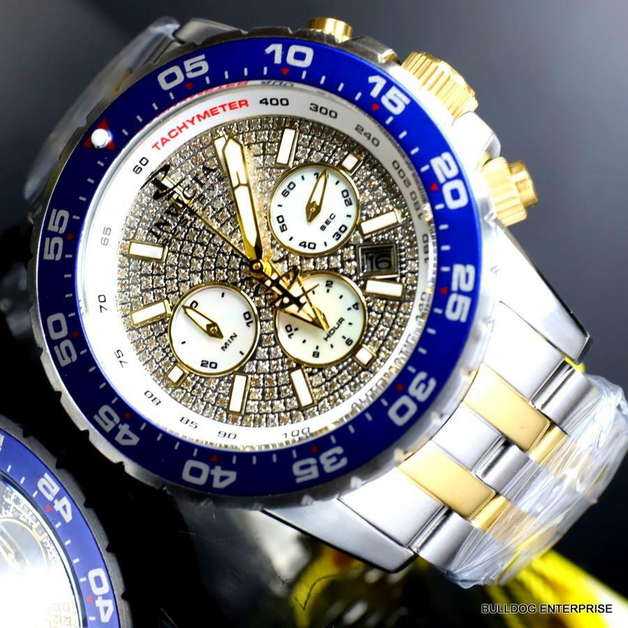 Invicta Reserve Ocean Master 1 CTW Diamond TMI NE88 Automatic 46mm MOP Watch New
