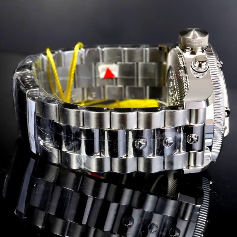 Invicta Russian Diver Nautilus Caged Swiss Mvt Steel Green 52mm Chrono Watch New