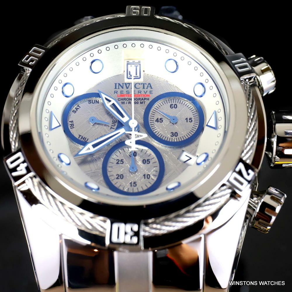 Invicta Reserve JT Bolt Zeus Meteorite Swiss Mvt Polished Steel 52mm Watch New