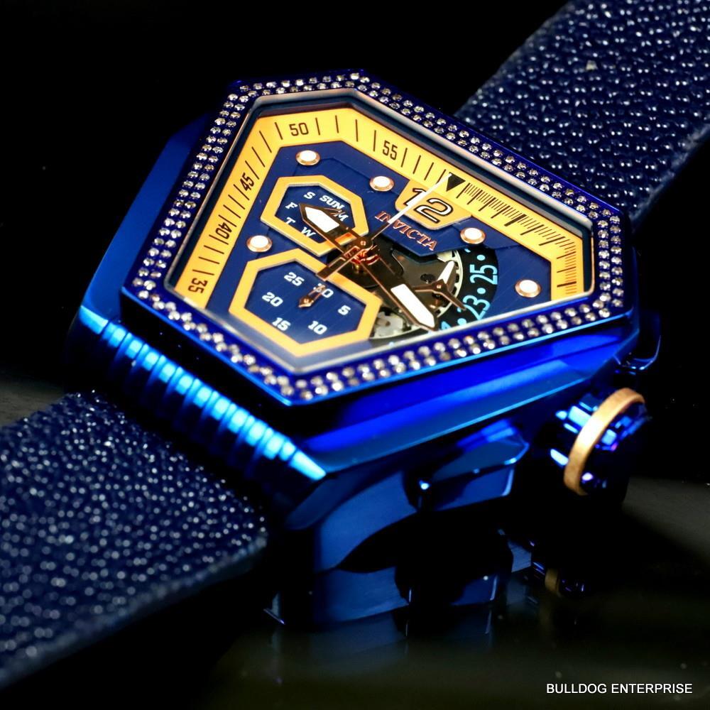 Invicta Speedway .76 CTW Diamond Triangular Stingray Chrono Swiss Mvt Watch New