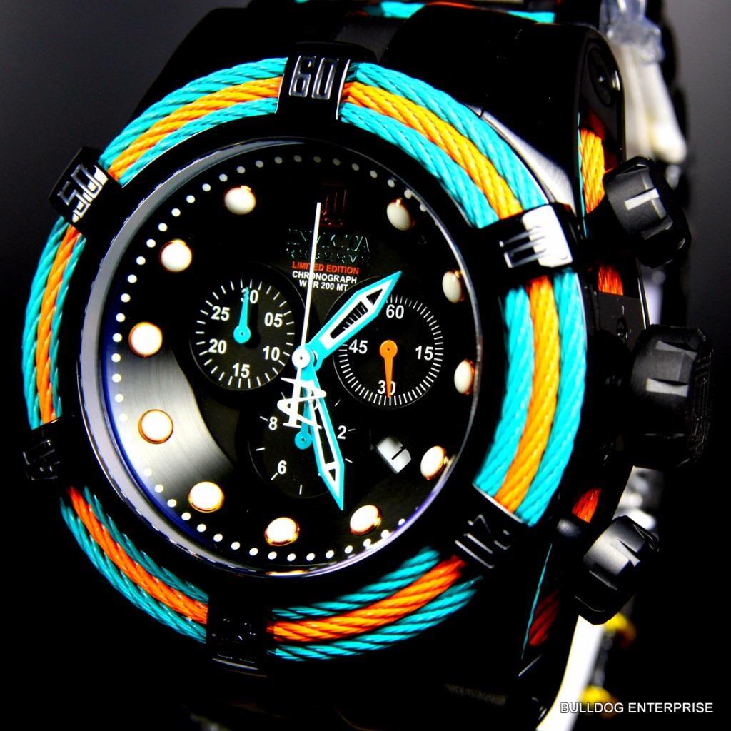 Invicta Reserve Jason Taylor JT Bolt Zeus Tri Cable Swiss Black Miami Watch New