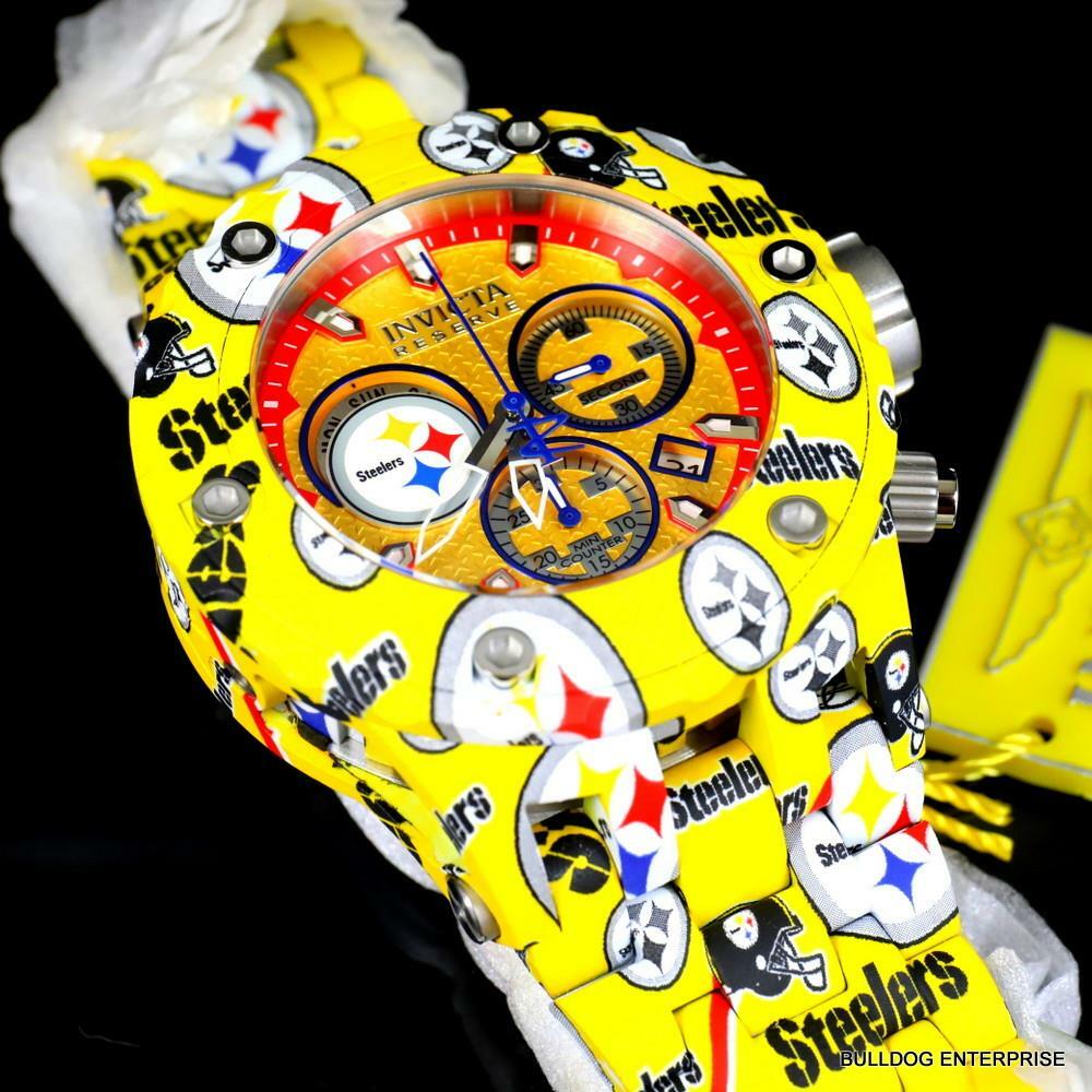 Invicta NFL Reserve Subaqua Specialty Pittsburgh Steelers Hydroplated Watch New