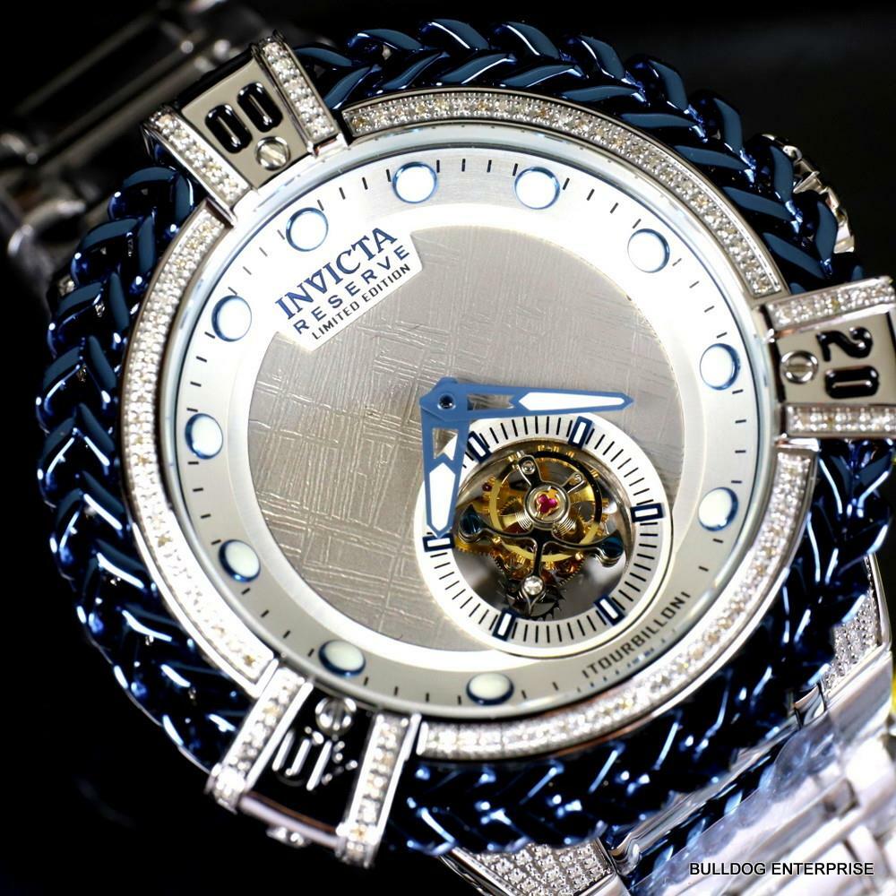 Invicta Reserve Bolt Hercules Meteorite 1.26 CTW Diamond Tourbillon Watch New