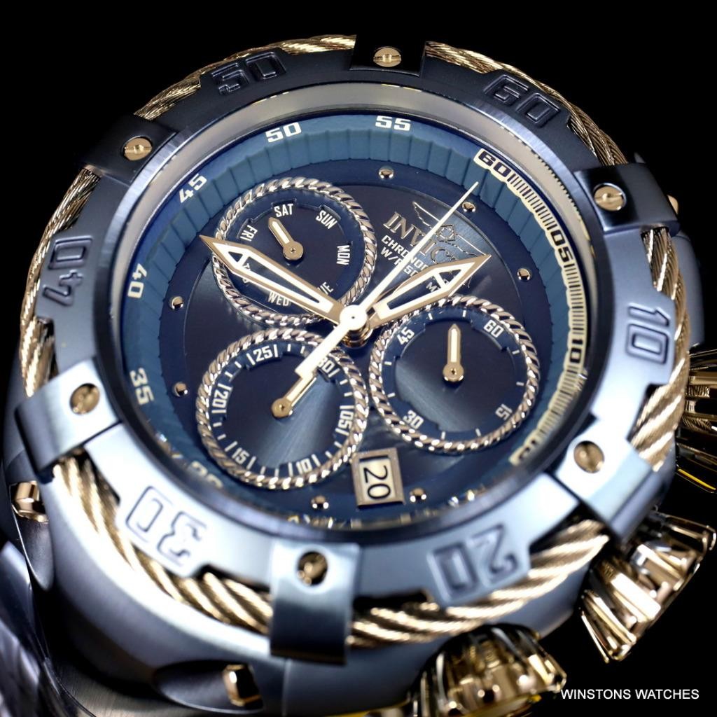 Invicta Thunderbolt Light Blue Stainless Steel Steel 52mm Chronograph Watch New