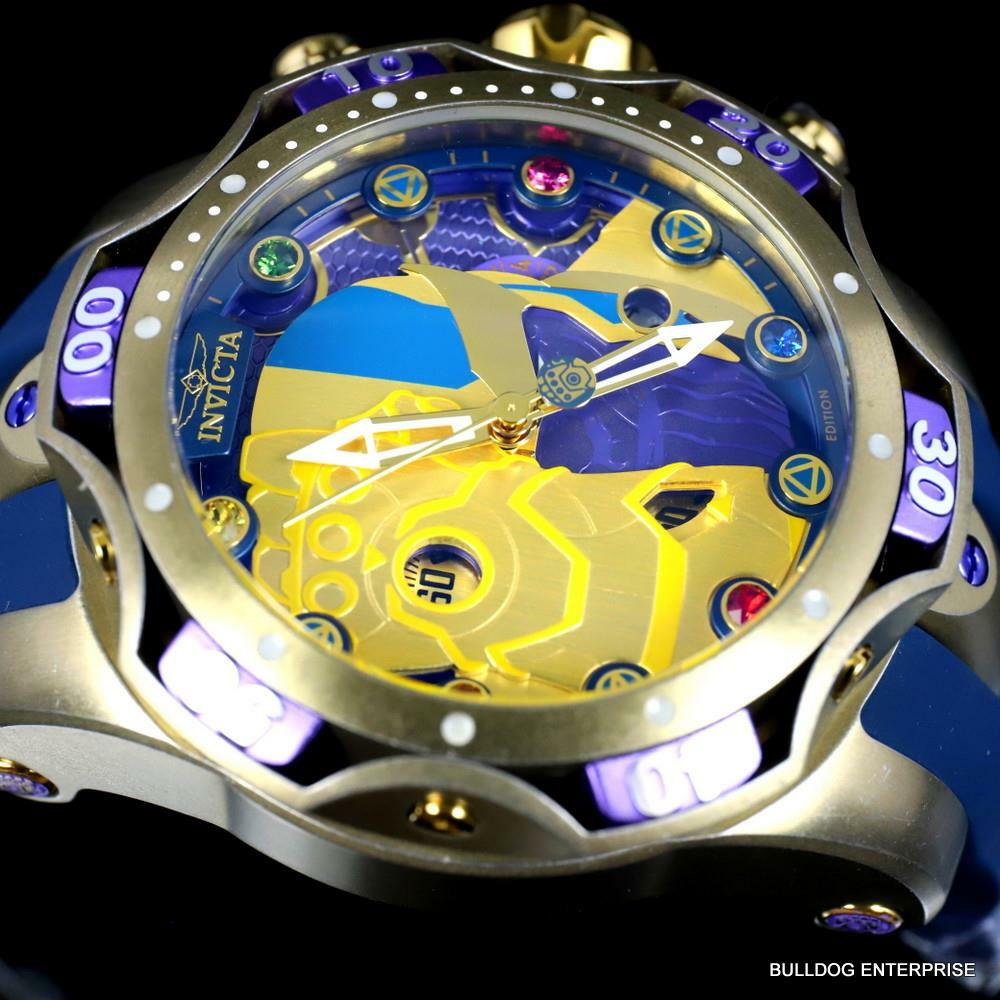 Invicta Marvel Thanos Venom Gen III Infiniti Gauntlet Chronograph 52mm Watch New