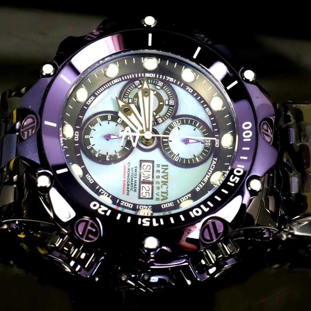 Invicta Reserve Venom Fusion Swiss Made Sellita SW500 Purple Automatic Watch