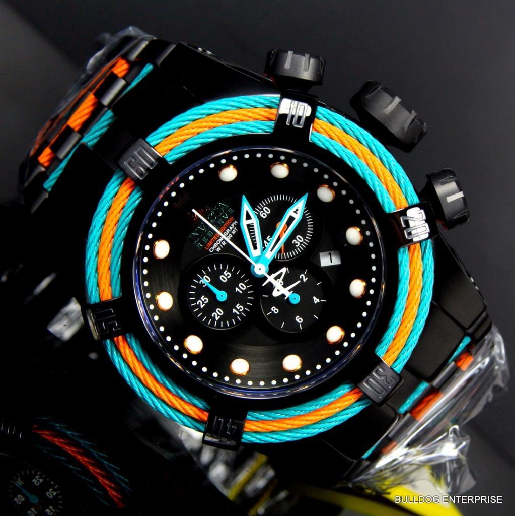 Invicta Reserve Jason Taylor JT Bolt Zeus Tri Cable Swiss Black Miami Watch New
