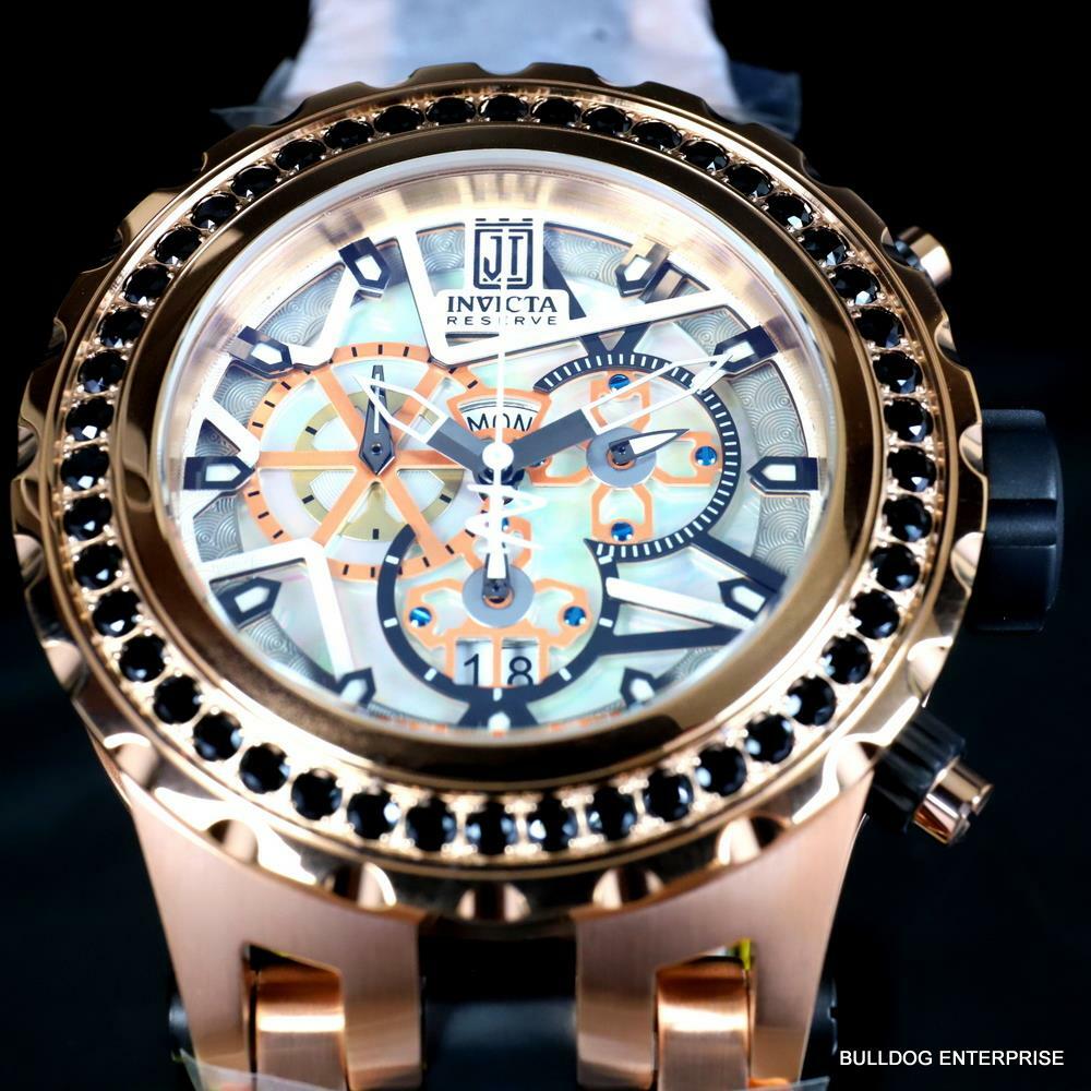 Invicta  Reserve JT Subaqua Specialty 5CTW Black Spinel Rose Gold 52mm Watch New