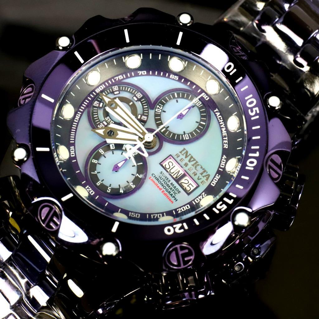 Invicta Reserve Venom Fusion Swiss Made Sellita SW500 Purple Automatic Watch