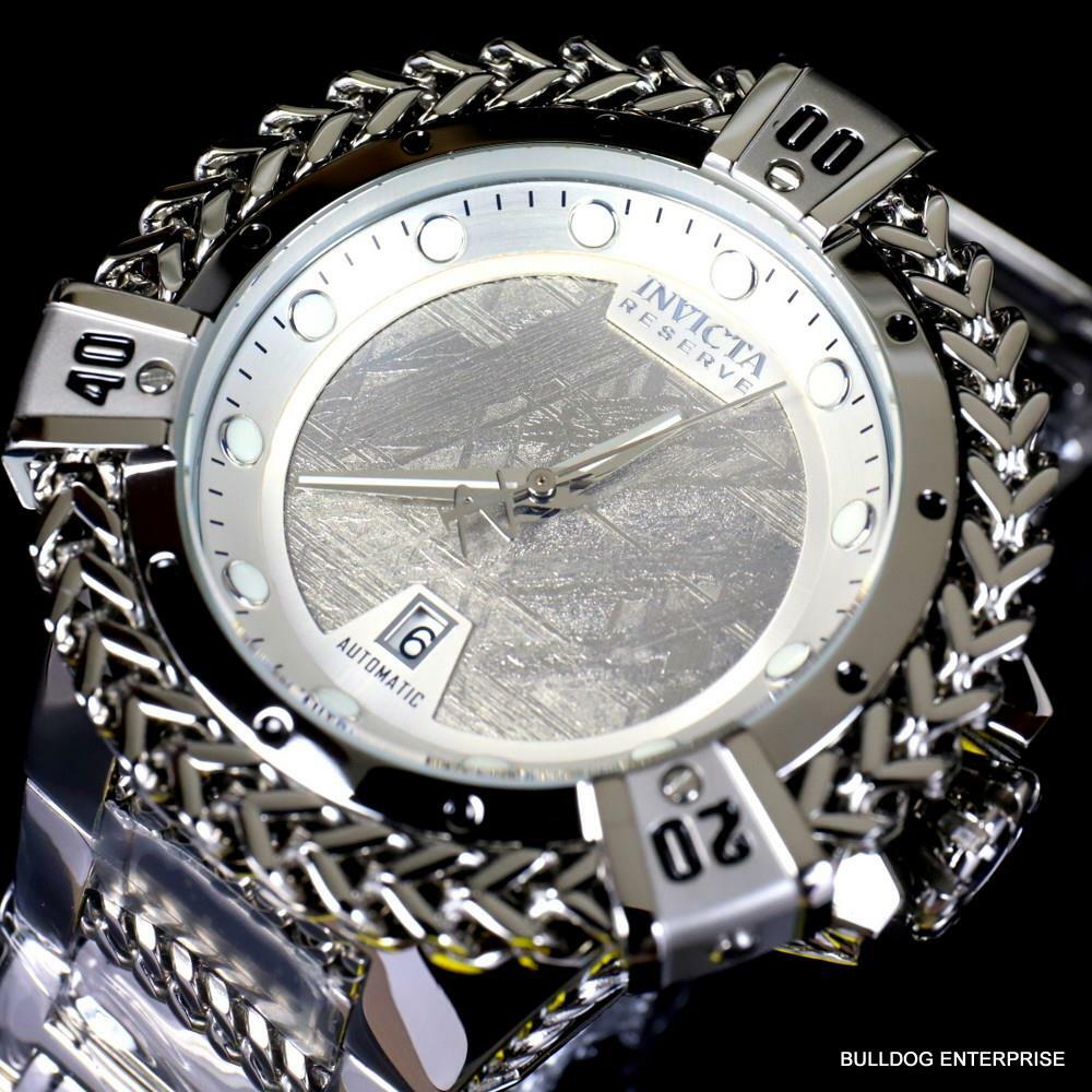 Invicta Reserve Hercules Meteorite Automatic Stainless Steel 56mm Watch New