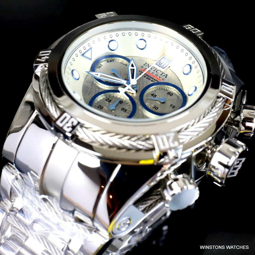 Invicta Reserve JT Bolt Zeus Meteorite Swiss Mvt Polished Steel 52mm Watch New