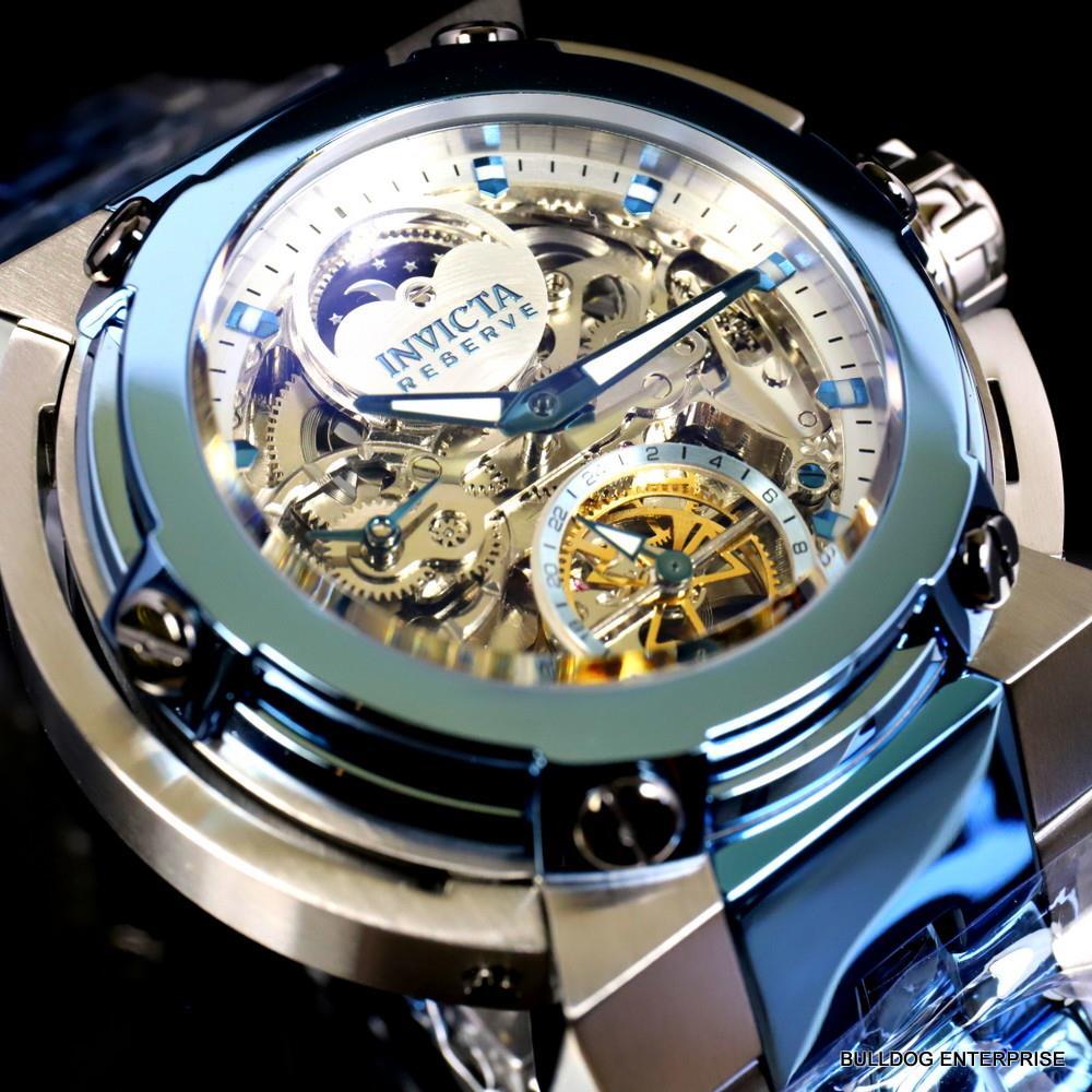 Invicta Reserve X-Wing  Automatic Day/Night Moon Phase Skeletonized Watch New