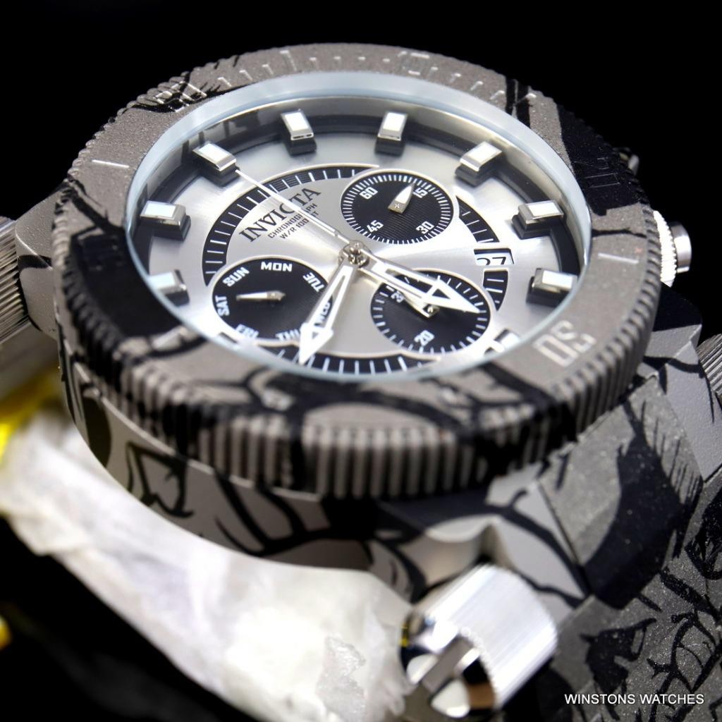Invicta Coalition Forces Hydroplated Graffiti Steel Chronograph 51mm Watch New