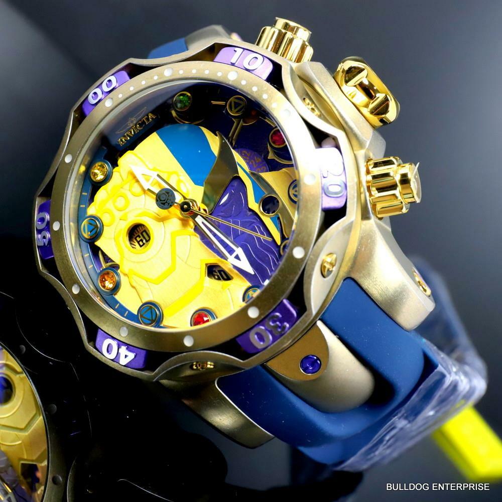 Invicta Marvel Thanos Venom Gen III Infiniti Gauntlet Chronograph 52mm Watch New