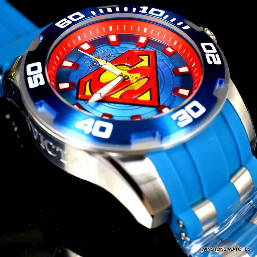 Invicta DC Comics Superman Pro Diver Scuba Blue 50mm Limited Edition Watch New