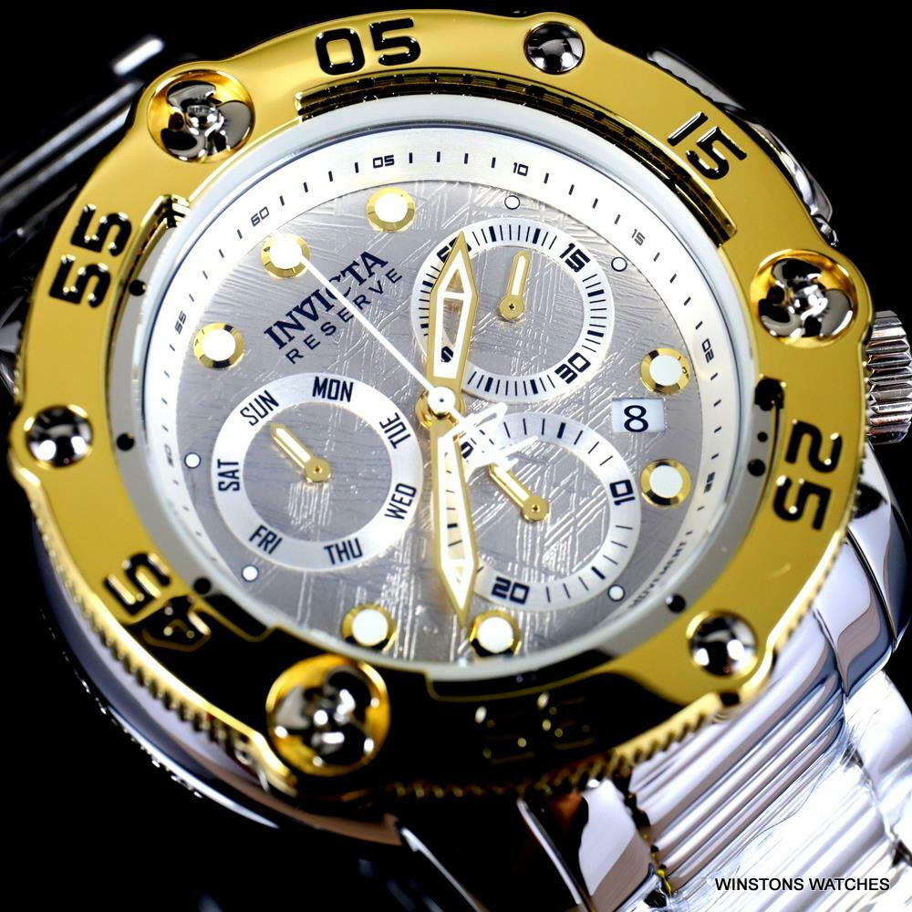 Invicta Reserve Sea Hunter Propeller Meteorite High Polish Swiss 52mm Watch New