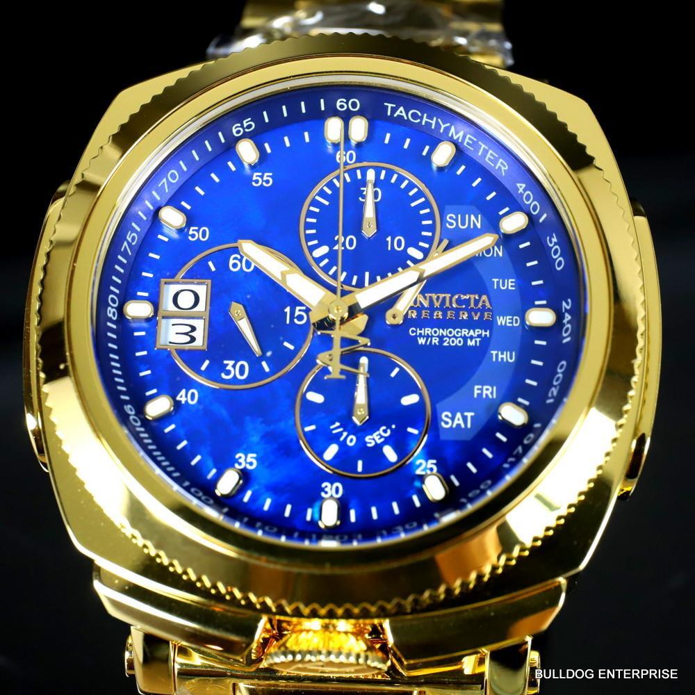 Invicta Reserve Russian Diver Excursion 15th Anniversary Gold Plated Watch New