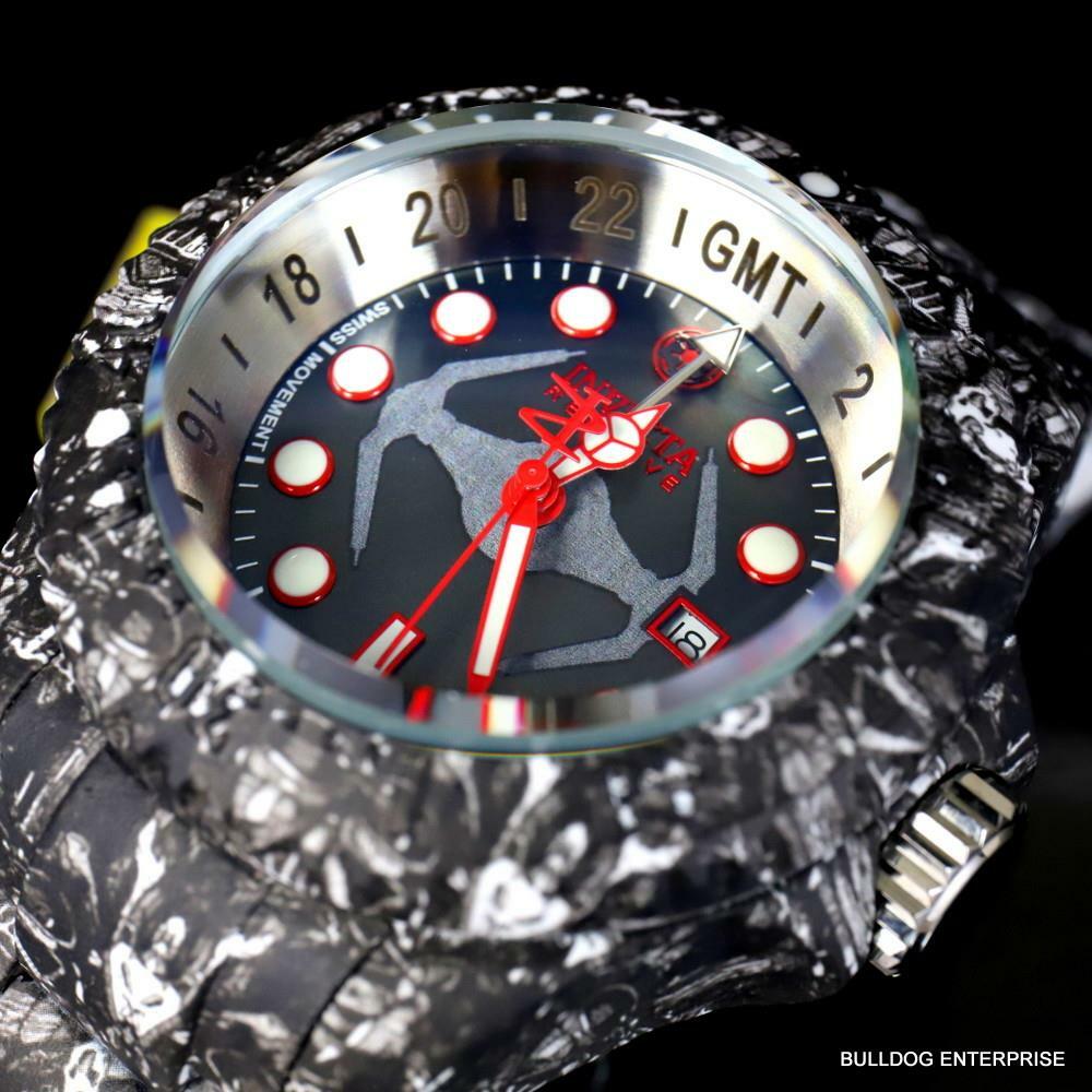 Invicta Reserve Star Wars Hydromax Galatic Empire Swiss Mvt Black Watch 52mm New