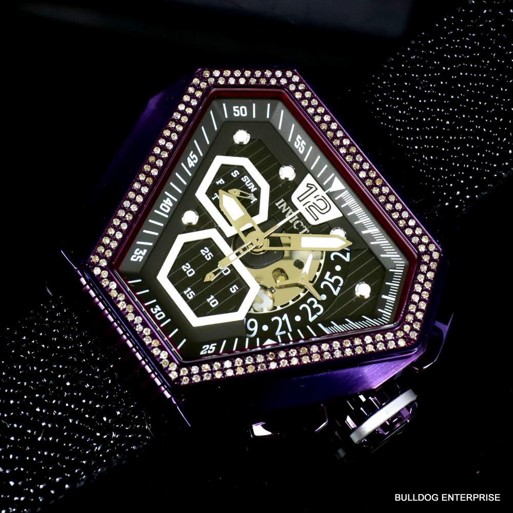 Invicta Speedway .76 CTW Diamond Triangular Stingray Chrono Swiss Mvt Watch New