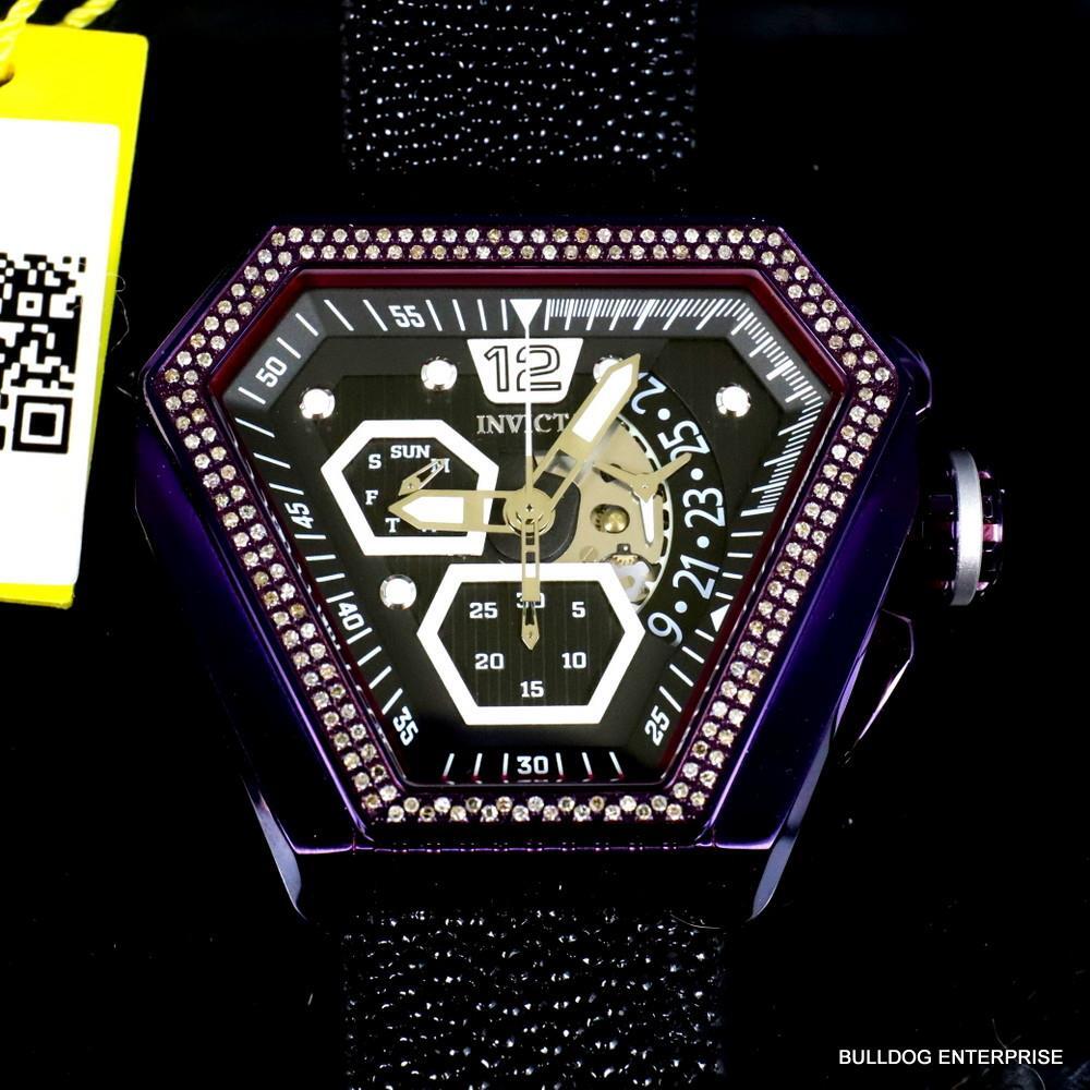 Invicta Speedway .76 CTW Diamond Triangular Stingray Chrono Swiss Mvt Watch New
