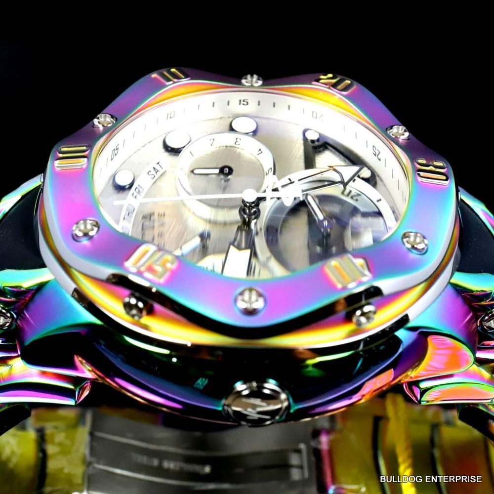 Invicta Reserve Kraken Meteorite Swiss Ronda 5040.N Iridescent Steel Watch New