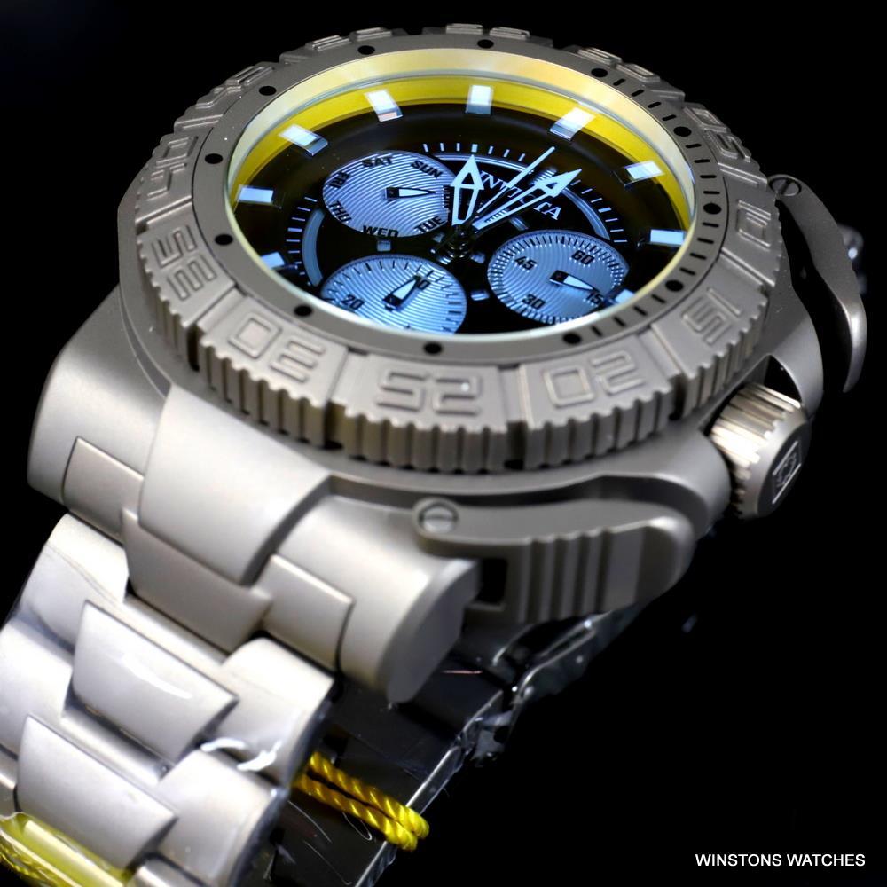 Invicta Coalition Forces Tinted Crystal Titanium 52mm Ronda Z60 Watch New